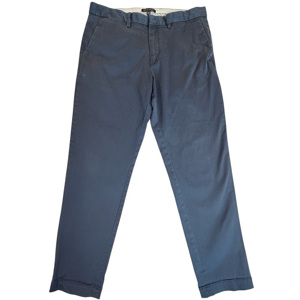 Banana Republic Mason Athletic Tapered Pants Mens 35x32 Bluish Gray Chino